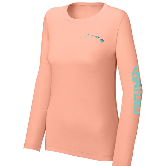 Long Sleeve Islands Sun Shirt (Coral, Women's)