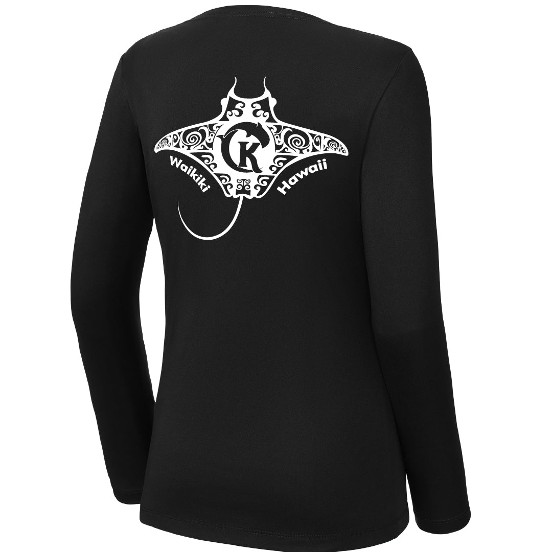 Manta Ray Sun Shirt (Women's, Black)